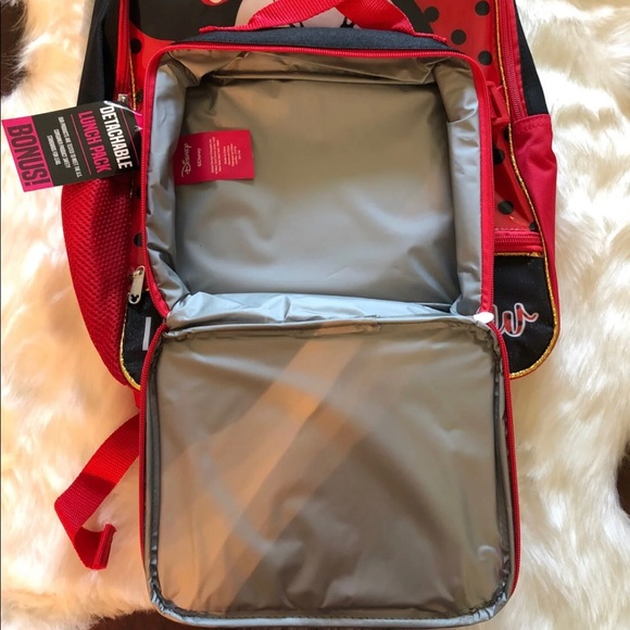 Minnie Mouse Backpack with Lunch Bag - Picture 5 of 6